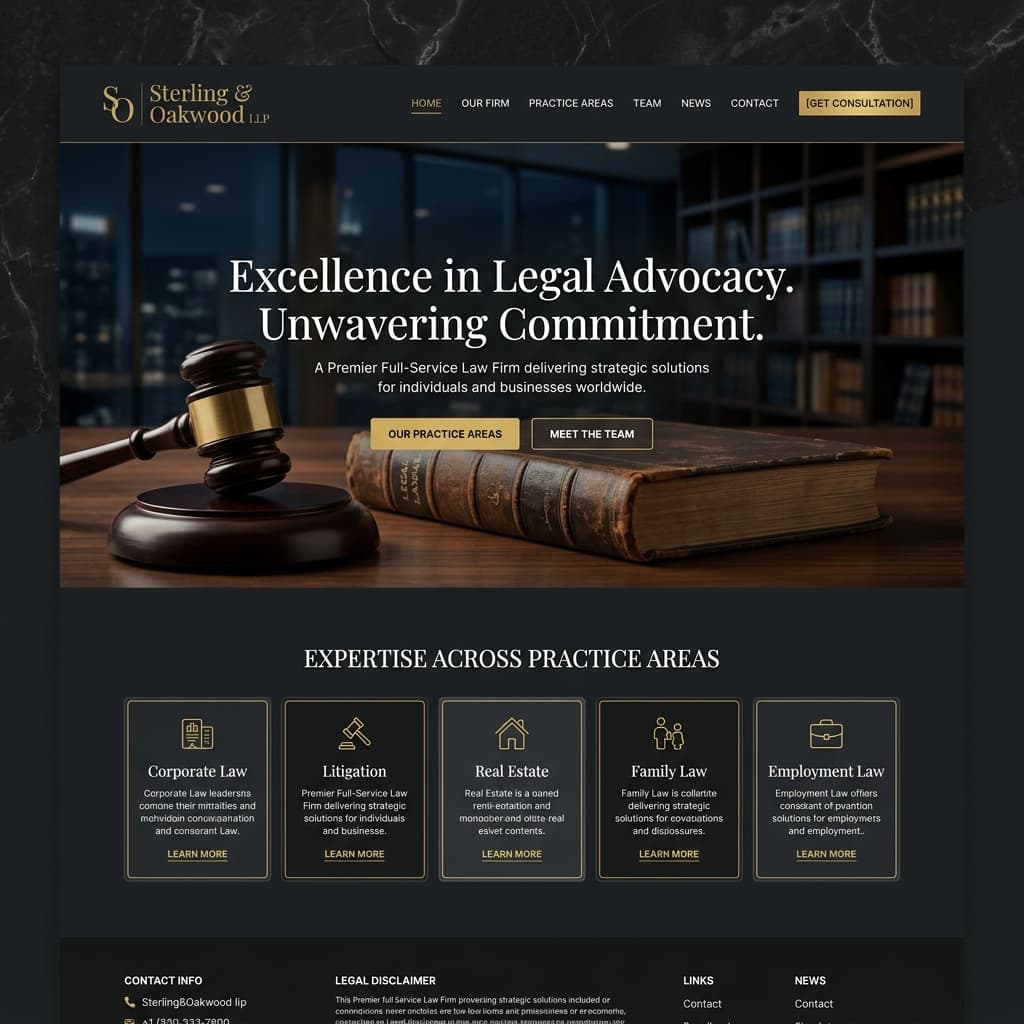 Professional Legal Advisory. - Legal website demo
