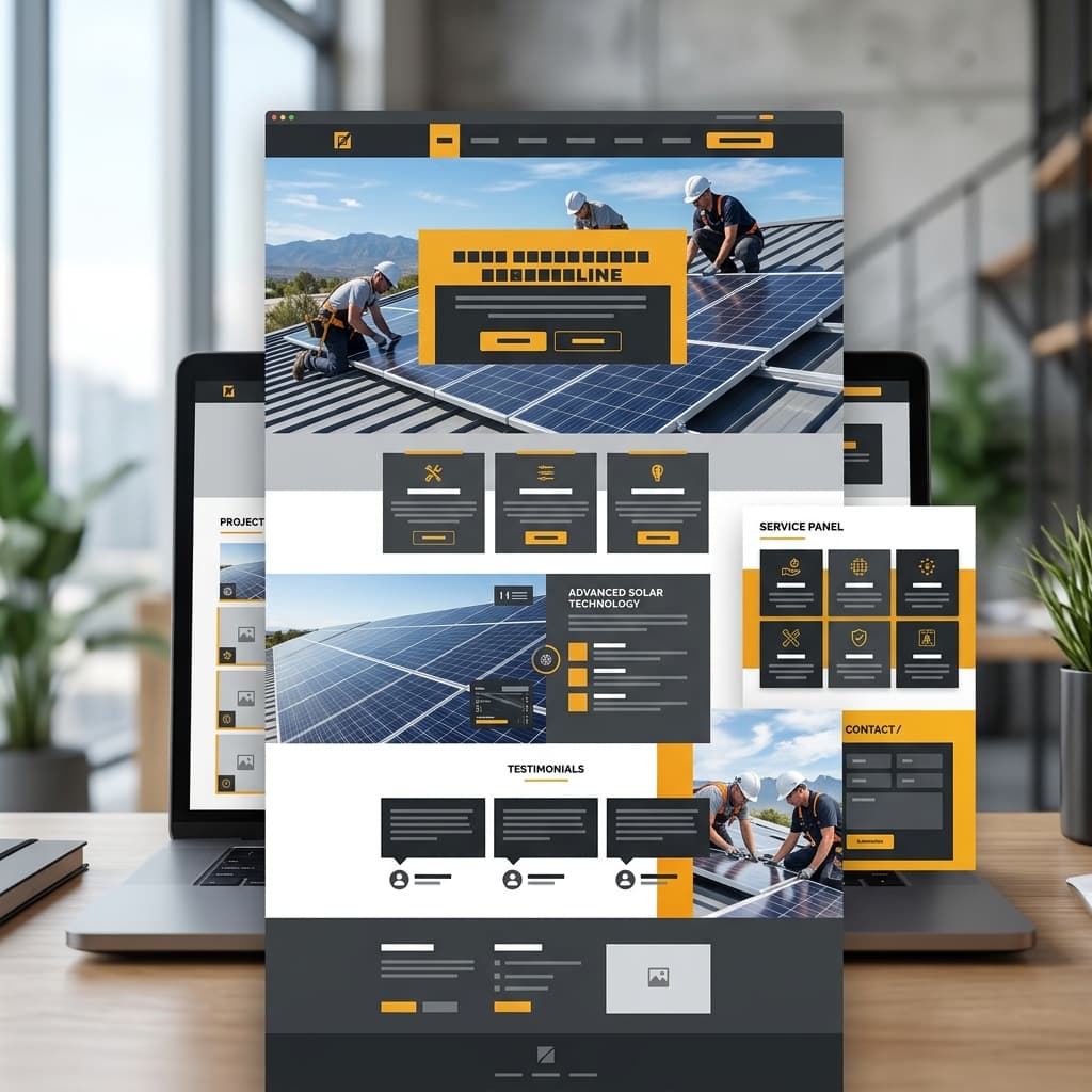 Expert Electrical Solar Installers Premium website design preview