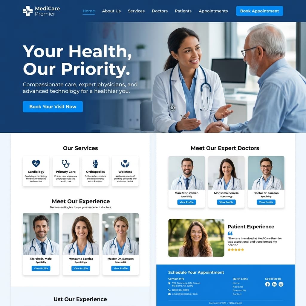 Community Medical Centre. - Medical website demo